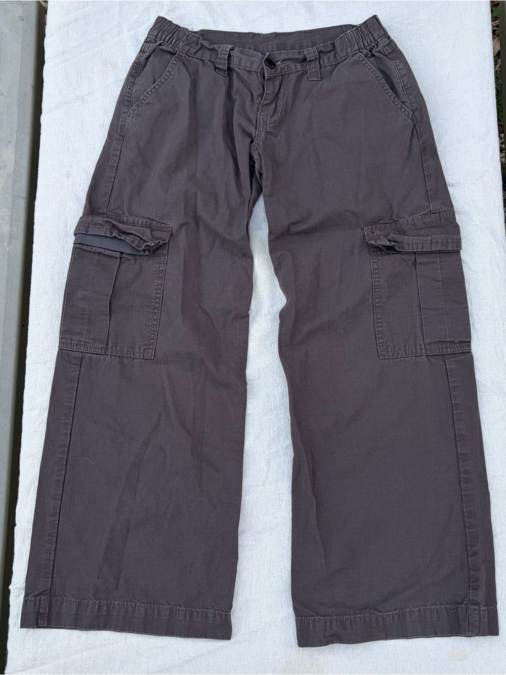 Brandy Melville J Galt Low Rise Wide Leg Cargo Pants, Baggy Utility Streetwear